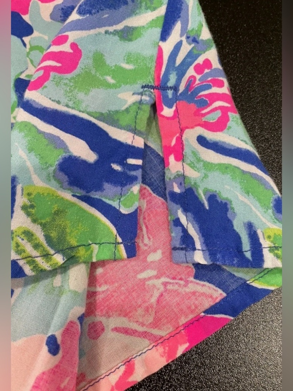Lilly Pulitzer Vibrant Floral Tunic in Blue, Pink, Green - Picture 6 of 7